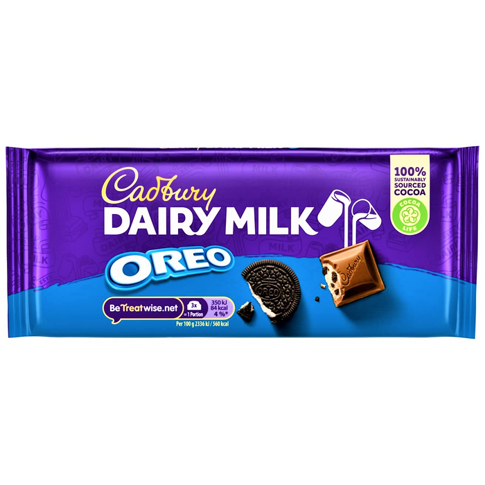 Cadbury Dairy Milk OREO Chocolate Bar 120g