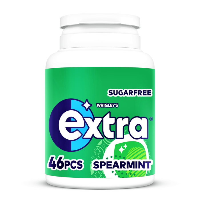 Wrigley's Extra SPEARMINT Chewing Gum 46 Piece Tub 64g