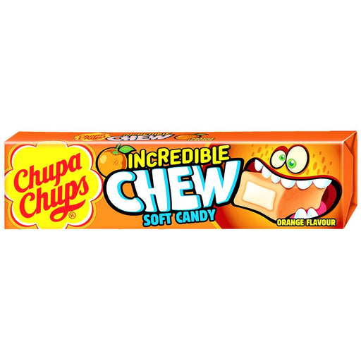 Chupa Chups Orange Incredible Chew Soft Candy 45g - Happy Candy UK LTD