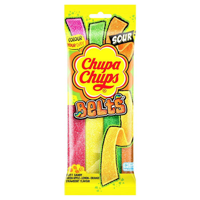 Chupa Chups Sour Mixed Belts Pack 90g - Happy Candy UK LTD