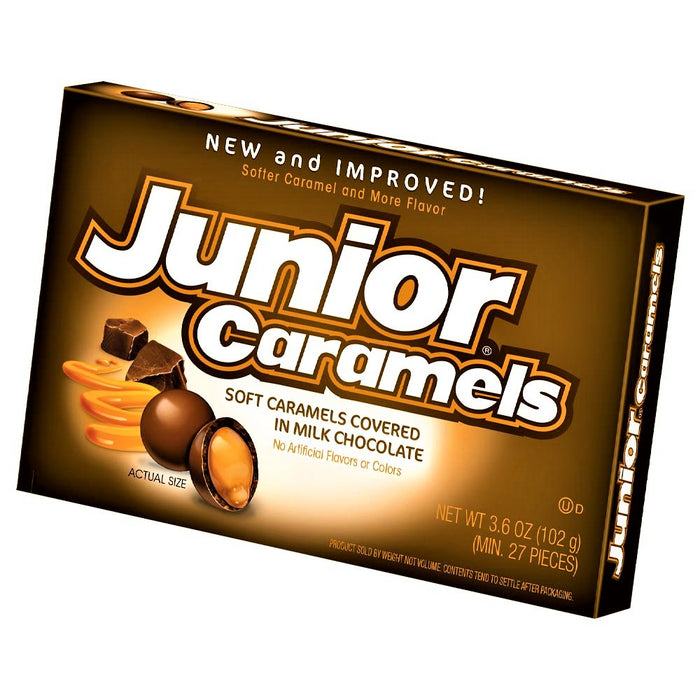 Junior Caramels Theatre Box 102g (USA) - Happy Candy UK LTD