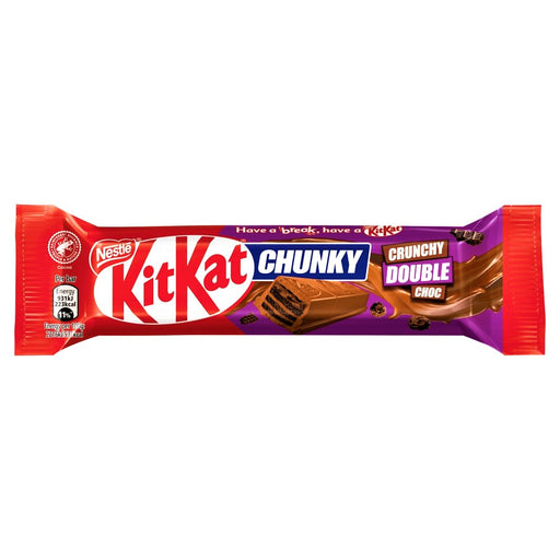 KitKat Chunky Crunchy Double Chocolate Bar 42g - Happy Candy UK LTD