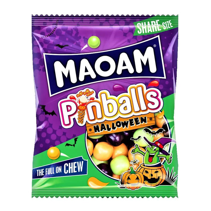 Maoam Pinballs Halloween LIMITED EDITION Share Bag 140g - Happy Candy UK LTD