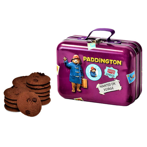 Paddington Bear Orange Chocolate Marmalade Cookies Suitcase Tin 300g - Happy Candy UK LTD