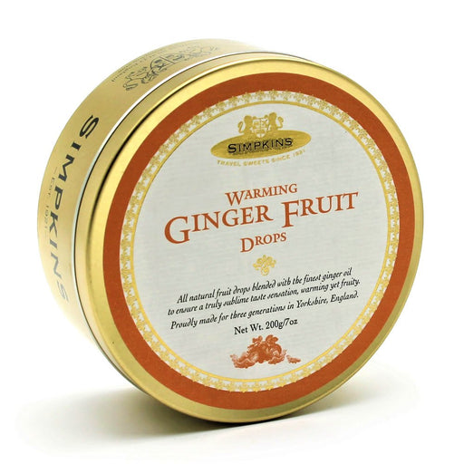 Simpkins Classic Warming Ginger Travel Tin 200g - Happy Candy UK LTD