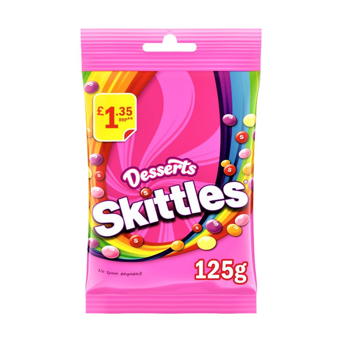 Skittles Dessert Flavoured Treat Bag 125g - Happy Candy UK LTD