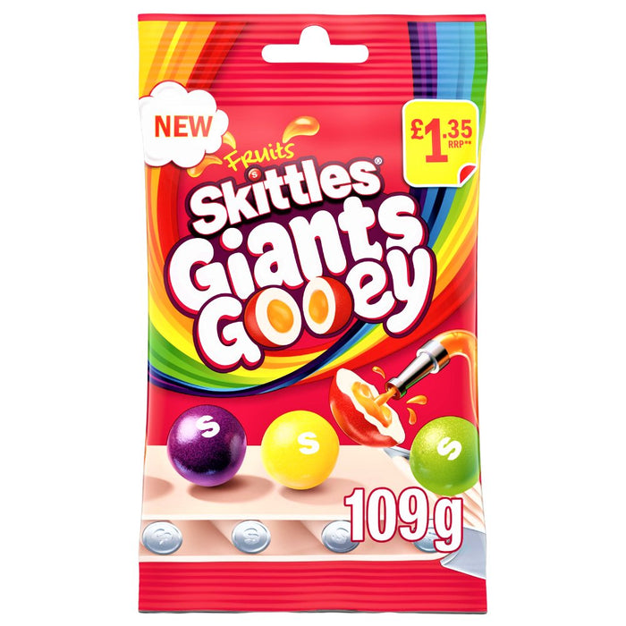 Skittles Giants Gooey Share Bag 109g - Happy Candy UK LTD