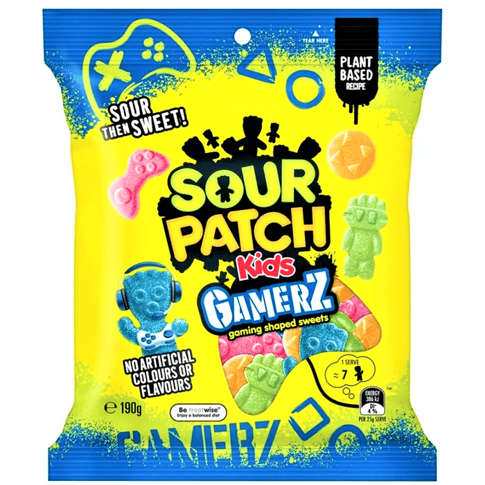 Sour Patch Kids GAMERZ (AUSTRALIA) 190g - Happy Candy UK LTD