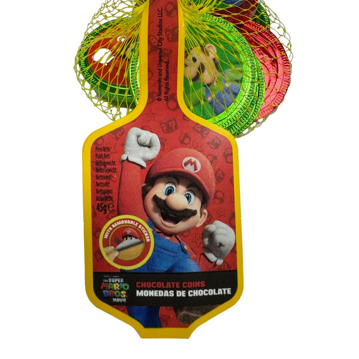 Super Mario Chocolate Coins Net Bag 45g - Happy Candy UK LTD