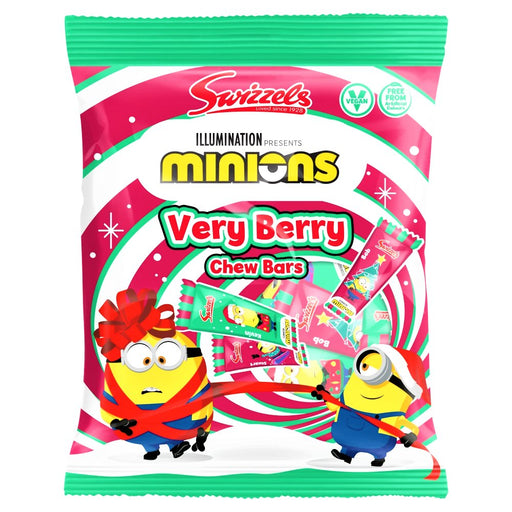 Swizzels Minions Very Berry Festive Chew Bars 140g - Happy Candy UK LTD