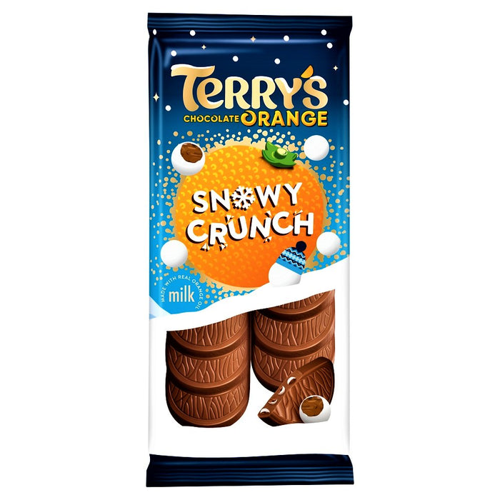 Terry's Chocolate Orange Snowy Crunch Bar 90g - Happy Candy UK LTD