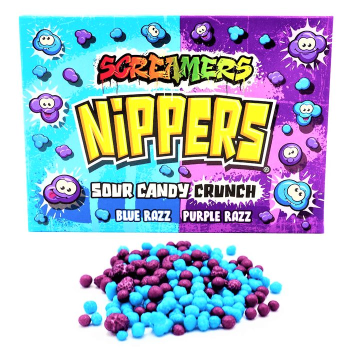 Zed Candy Nippers Blue & Purple Razz Box 140g - Happy Candy UK LTD