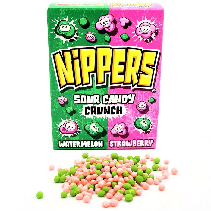 Zed Candy Nippers Watermelon & Strawberry Box 50g - Happy Candy UK LTD