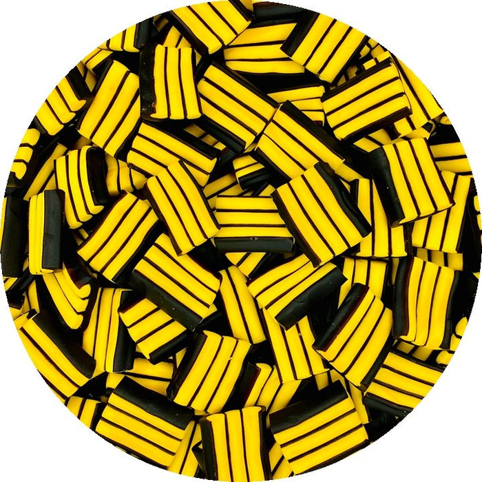 Banana Stripe Liquorice - Happy Candy UK LTD