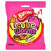 Barratt Fun & Fantastic Sour Worms 100g - Happy Candy UK LTD