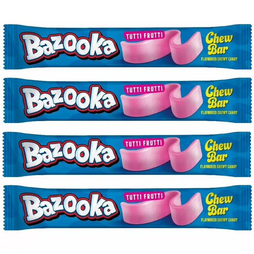 Bazooka Tutti Frutti Chew Bars 4 Pack - Happy Candy UK LTD