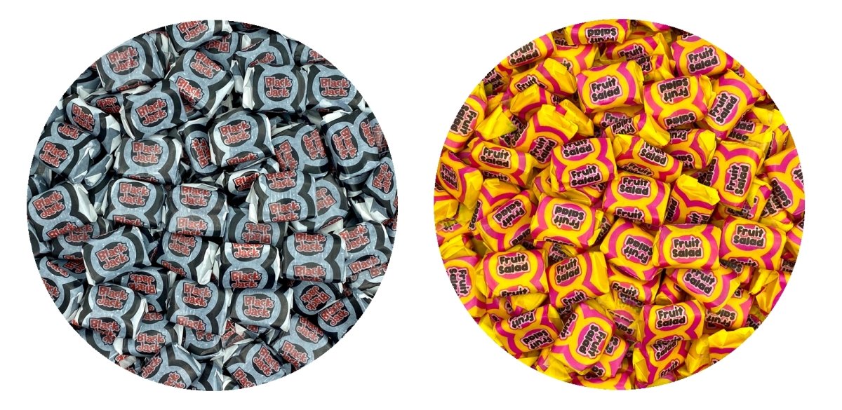 Black Jack or Fruit Salad Chews - Happy Candy UK LTD