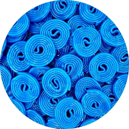 Blue Raspberry Liquorice Wheels - Happy Candy UK LTD