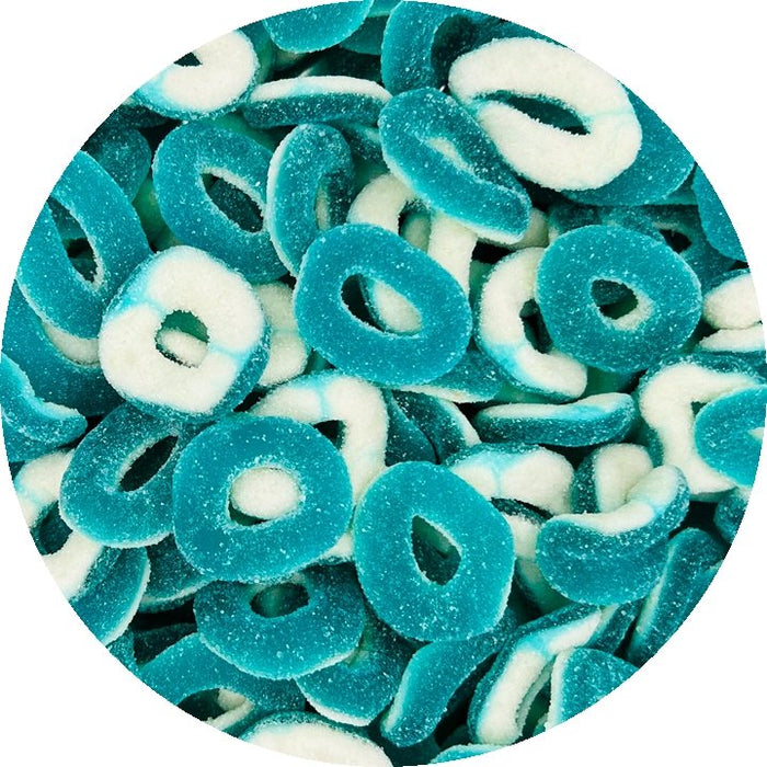 Blue Raspberry Rings - Happy Candy UK LTD