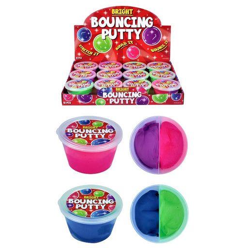 Bright Bouncing Putty Tub 2 Colour 30g - Happy Candy UK LTD