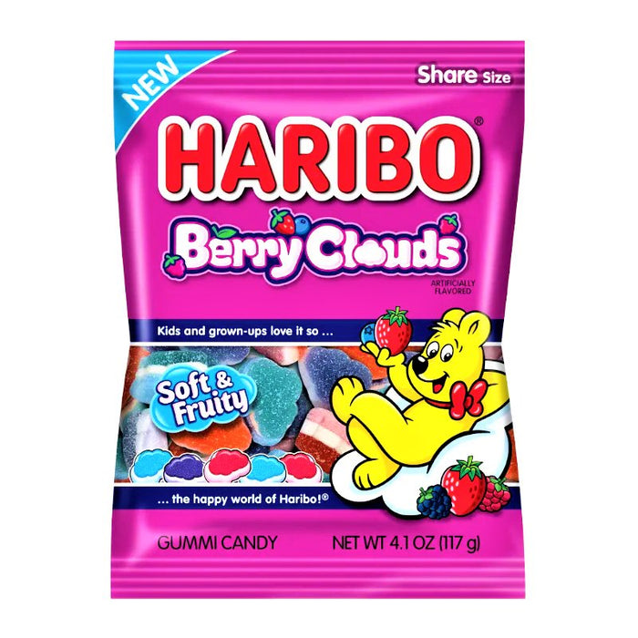 Haribo Berry Clouds Share Bag (USA) 117g - Happy Candy UK LTD