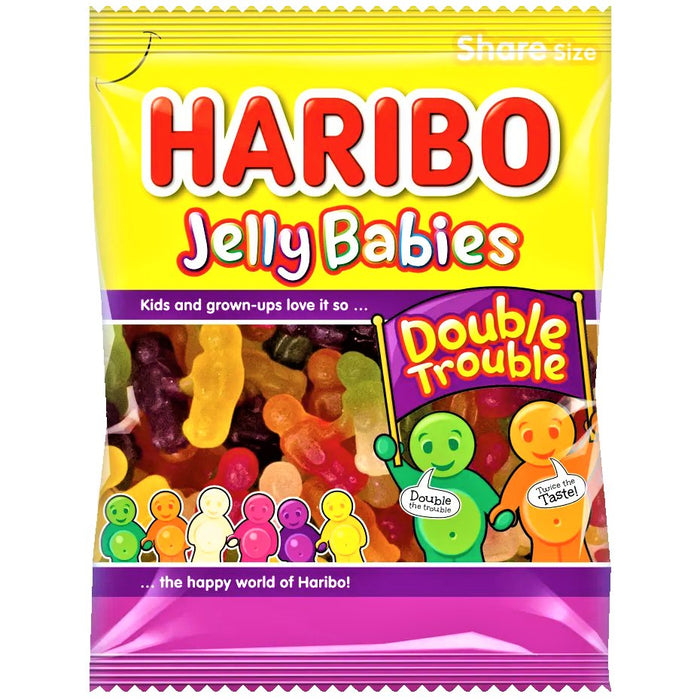 Haribo Jelly Babies Double Trouble Share Bag 175g - Happy Candy UK LTD