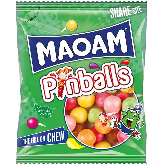 Maoam Pinballs Share Bag 140g - Happy Candy UK LTD