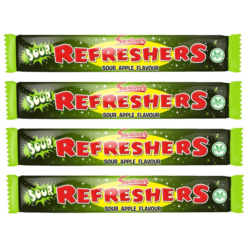 Refreshers Chew Bar Sour Apple 4 Pack - Happy Candy UK LTD