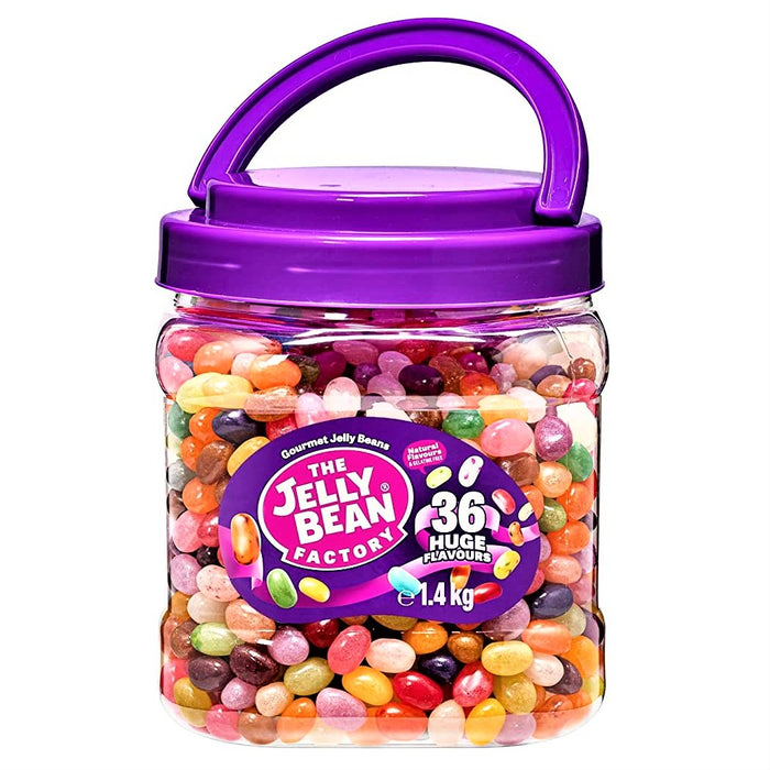 The Jelly Bean Factory 36 Huge Flavours 1.4kg Jar - Happy Candy UK LTD